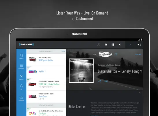 SiriusXM android App screenshot 9