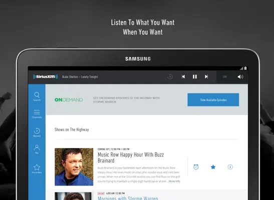 SiriusXM android App screenshot 7